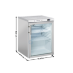 Armoire positive 200L. - 1 Porte vitré / Inox | CRXG2 | COOL HEAD