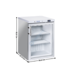 Armoire négative 200L. - 1 Porte vitré / Inox | CNXG2 | COOL HEAD