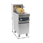 Friteuse à gaz sur meuble - 1 x 17 Litres | CFG17S | CASSELIN