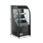 Vitrine réfrigérée 180L. Noire - TYPE Promotionnelle | FT188B | COOL HEAD