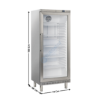 Armoire positive 400L. EURONORM - 1 Porte vitré | BYXG460 | COOL HEAD