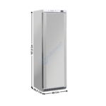 Armoire positive 400L. - 1 Porte pleine / Inox | CRX4 | COOL HEAD