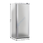 Armoire négative 600L. - 1 Porte pleine / Inox | CNX6 | COOL HEAD