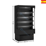 Vitrine murale 99,8cm / 392L. - Gamme CEDAR DS0 | DS009M1 | DOCRILUC