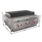 Grillade barbecue 3 zones gaz Super-Pro - Grilles Standard | IS3 | MIRROR