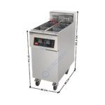 Friteuse 2 x 11 Litres élec avec Contrôle Electronique - Premium Series | XMARTRC222 | MIRROR