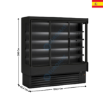 Vitrine murale 193,5cm / 784L. - Gamme CEDAR DG0 | DG018M1 | DOCRILUC