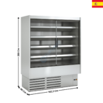 Vitrine murale inox 162,3cm / 1122L. - Gamme CEDAR DG3 | DG315IM1 | DOCRILUC
