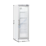 Armoire positive 400L. - 1 Porte vitré / Blanche | CRG4 | COOL HEAD