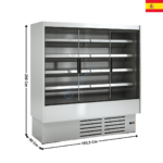 Vitrine murale inox 193,5cm / 1317L. - Gamme CEDAR DG3 | DG318IM1 | DOCRILUC