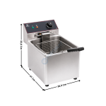 Friteuse électrique 8L. - A poser | DF8L | CUISTANCE