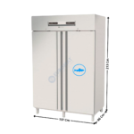 Armoire bi-températures GN2/1 1370L. avec compartiment Poisson - 2 portes | AGP1002 | CORECO
