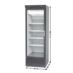 Armoire vitrée 1 porte battantes 565 Litres | RVC751NB | CORECO