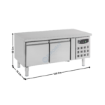 Soubassement réfrigérée 2 portes positive - Série Economique | 79500430 | COMBISTEEL
