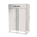 Armoire positive "2 Compartiments" GN2/1 1370L. - 2 portes pleine | AGR10022PF | CORECO