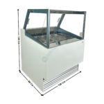 Vitrine à crème glacée - 9 bacs / Modèle PHUKET | 74870255 | COMBISTEEL
