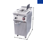 Cuiseur à pâtes électrique 23L. sur meuble - Série REDFOX 700 | VT7040E | REDFOX