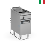 Friteuse 1 x 13 Litres élec MAGISTRA 700 | MFRE74A | MBM ITALY