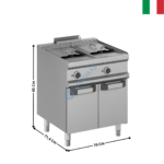 Friteuse 2 x 13 Litres élec MAGISTRA 700 | MFRE77A | MBM ITALY
