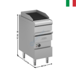 Grill à eau 1 zone ELEC MAGISTRA 700 | MWGE74A | MBM ITALY