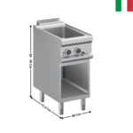 Bain-marie 1 x GN1/1 électrique MAGISTRA 700 | MBME74A | MBM ITALY