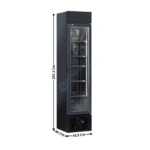 Armoire réfrigérée 180L. Noir - Positive - Avec Canopy | TKG288CB | COOL HEAD