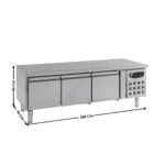 Soubassement réfrigérée 3 portes positive - Série Economique | 79500435 | COMBISTEEL