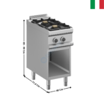 Feux vifs 2 zones XL MAGISTRA 700 | MFB74AXL | MBM ITALY