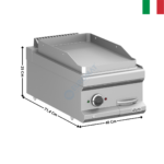 Plaque 1 zone acier élec à poser MAGISTRA 700 | MFTE74TL | MBM ITALY