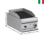 Grillade charcoal 1 zone gaz à poser MAGISTRA 700 | MPLG74T | MBM ITALY
