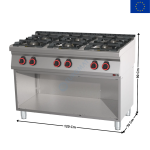 Feux vifs 6 Zones Haut Rendement - Série REDFOX 700 | SP70120G | REDFOX