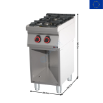 Feux vifs 2 Zones Haut Rendement - Série REDFOX 700 | SP7040G | REDFOX