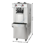 Machine à Glace Soft et Frozen Yogurt - 2 Parfums - Version Monobloc - Usage Intensifs | 6250AC | SPACEMAN