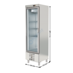 Armoire positive GN1/1 - Cap. 409L. - 1 porte vitrée | ASA1C50P | HOREKUS