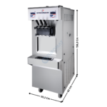 Machine à Glace Soft et Frozen Yogurt - 2 Parfums - Version de Table - Usage Untra-Intensifs | 6378ABC | SPACEMAN