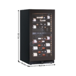 Cave à vin - 56 Bouteilles - Double température à porte vitrée | KW120G2 | HOREKUS