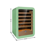 Cave à vin - 36 Bouteilles - Simple température à porte vitrée - Coloris Vert | KVINUMGR | HOREKUS