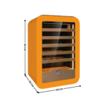 Cave à vin - 36 Bouteilles - Simple température à porte vitrée - Coloris Orange | KVINUMOR | HOREKUS