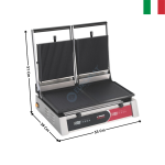 Machine à panini double "DIGIGRILL" | 34D3331102SI | SIRMAN