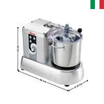 Cutter de table 9,4 L. - Modèle "C-Tronic 9 VT" | 40780922S | SIRMAN