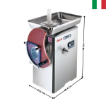 Hachoir à viande - Réfrigérée 300KG/H avec dispositif rond 100 mm - 140 g  - BARCELLONA Series | 212243C02F+LF2039282 | SIRMAN