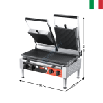 Machine à panini double "PIASTRE POWER" | 34A5331103SI | SIRMAN