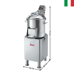 Eplucheuse 20 Kg - Version sur socle "PPJ 10" | 41002003FW | SIRMAN