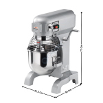 Batteur mélangeur 20 L. - Gamme MINNEAPOLIS | 60302002 | SIRMAN