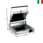 Machine à panini simple vitrocéramique "PIASTRE VETROCERAMICA" | 34A2404002SI | SIRMAN