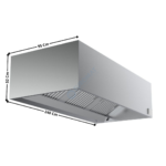 Hotte dynamique L. 2400 - Profondeur 950 - Modèle CUBIQUE | 73330780 | COMBISTEEL