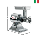 Hachoir à viande - Neutre 150KG/H - Gamme TRITACARNE TC 12 E | 21122412F | SIRMAN