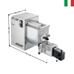 Machine à Pâtes Fraîches 2,5 KG - SINFONIA 2 | 40116002+40116150 | SIRMAN