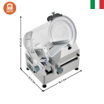 Trancheuse à pignon AUTOMATIQUE 300mm avec variateur de vitesse - Mod. PALLADIO | 153044GU2V | SIRMAN