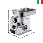 Hachoir à viande - Neutre 70KG/H - Gamme TC8 VEGAS | 210814XD2W | SIRMAN